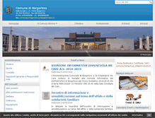 Tablet Screenshot of comune.borgoricco.pd.it